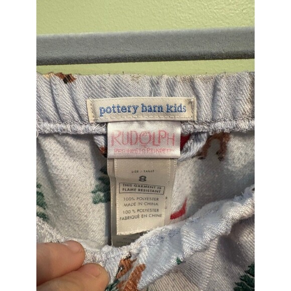 Pottery barn kids size 8 Christmas Xmas Rudolph reindeer pjs pajama set - Picture 3 of 7